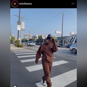 Twin Flames Staples Collection Hoodie in Brown - XL